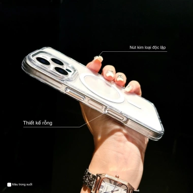 Ốp lưng trong suốt không ố vàng, chống sốc iPhone 16/15/14/13 Pro Max – 181.000₫ 6