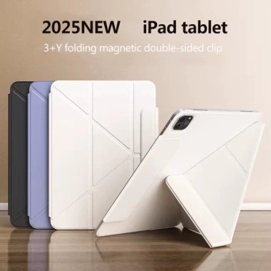 Ốp Lưng Từ Tính iPad Pro 11/12.9, M5 Pro, M3 Pro – Khóa Tháp, Đứng, Y‑Folding Flip – Giá chỉ 122.099₫