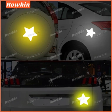 Ốp Lưng Xe Phản Quang Nhiều Màu - Dán An Toàn, Dải Băng Ngôi Sao, 8.165 VND 3