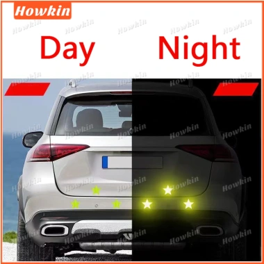 Ốp Lưng Xe Phản Quang Nhiều Màu - Dán An Toàn, Dải Băng Ngôi Sao, 8.165 VND 4