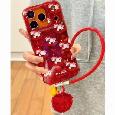 Ốp Lưng Xoáy Lễ Hội Đỏ Pony Cho iPhone 17‑16‑15‑14‑13‑12‑11, XR, 7/8 Plus – 19.900đ