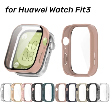 Ốp PC cho Huawei Watch Fit 3 Kính cường lực bảo vệ toàn diện chống trầy xước