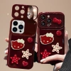 Ốp Silicon Hello Kitty Cửa Sổ Lớn Chống Sốc cho iPhone13/14/15 Pro 2