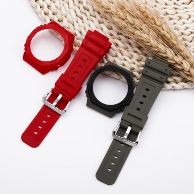 Ốp silicone bảo vệ Casio G‑Shock GA‑2.100 GA‑2.110, độ bám cao, giảm giá 199.687 VND