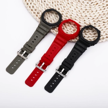 Ốp silicone bảo vệ Casio G‑Shock GA‑2.100 GA‑2.110, độ bám cao, giảm giá 199.687 VND