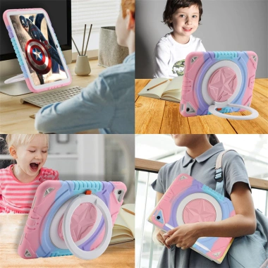 Ốp Silicone Chống Sốc iPad 7‑9 10.2 inch + Vòng Tay Giá Đỡ Đeo Vai ZTSO