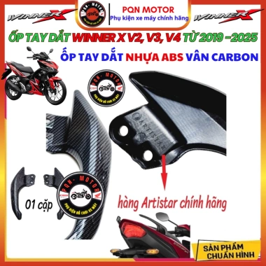 Ốp Tay Dắt, Bọc Mũi Dè Vân Carbon cho Winner X V2/V3 2.019-2.025 - Nhựa ABS Cao Cấp, Lắp Zin