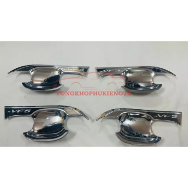 Ốp tay nắm cửa, hõm cửa, nắp che sạc, ốp gương Vinfast VF5 - Mạ Crom chuẩn form, 100k