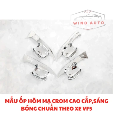 Ốp Tay Nắm Cửa, Hõm Cửa, Ốp Nắp Sạc Vinfast VF5 Nhựa ABS Mạ Crom Cao Cấp - 125.000₫ (Giá gốc 152.500₫)