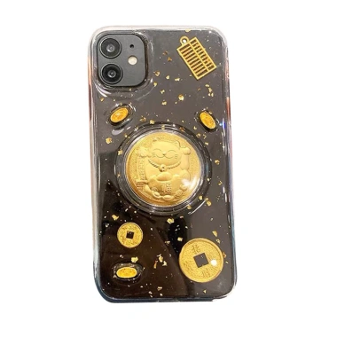Ốp Tết 2.025 Mèo Thần Tài cho iPhone 11-16, Giá 29.000 đồng, Bảo vệ và May mắn 2