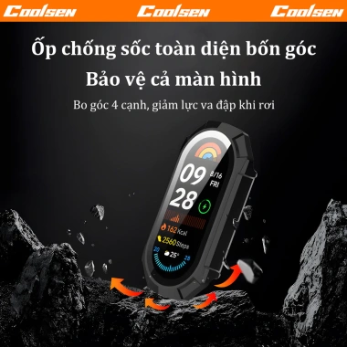 Ốp viền đồng hồ Xiaomi chống sốc 4 góc, phù hợp cho Xiaomi 10-9-8-7-6-5-4-3, bảo vệ tối đa, giá chỉ 48.800đ 2