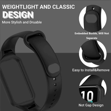 Ốp Vỏ Bảo Vệ và Dây Đeo Trang Chủ Mềm cho Xiaomi Mi Band 9 Active, Redmi Band 3 – Giá chỉ 25.000đ