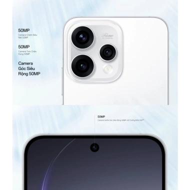 OPPO Reno15 5G 12GB/256GB - Siêu Camera AI, Giá 16.490.000đ, Hàng Chính Hãng 5