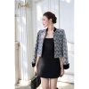 ORENDA MODA Áo khoác dạ tweed nữ dáng lửng thanh lịch, cổ tay nhung - Giá 875.000đ 3