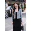 Orenda Moda Khoác Dạ Tweed Cao Cấp Đen - Giảm Giá, Chỉ 875.000₫