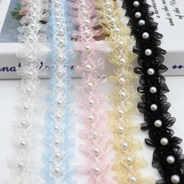 Organza Ren Ruy Băng 100cm - Túi Đau Handmade Đính Hạt, Hỗ Trợ Thẻ Tên, DIY Trang Phục Khiêu Vũ 2