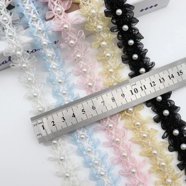Organza Ren Ruy Băng 100cm - Túi Đau Handmade Đính Hạt, Hỗ Trợ Thẻ Tên, DIY Trang Phục Khiêu Vũ 4