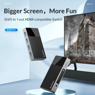 Orico HDMI Switch 4K 1-in-4, hỗ trợ 60Hz Ultra HD 3D 2.160P/1.080P cho TV Box, Laptop, PC, Xbox, PS4 – Giá 495.000đ 2