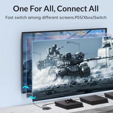 Orico HDMI Switch 4K 1-in-4, hỗ trợ 60Hz Ultra HD 3D 2.160P/1.080P cho TV Box, Laptop, PC, Xbox, PS4 – Giá 495.000đ 3