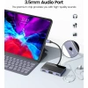 ORICO Hub USB C 7 trong 1 4K HDMI/VGA 100W PD USB‑A 5Gbps âm thanh 3.5mm MacBook Dell HP 341.000₫ 6