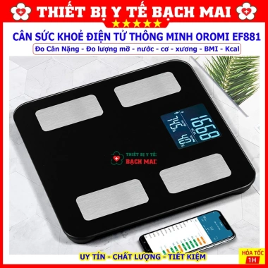 OROMI EF881 Cân sức khỏe điện tử đo mỡ, nước, cơ, xương, BMI, Kcal - Giá chỉ 453.000đ 8