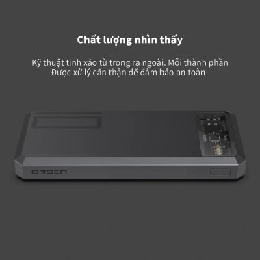 Orsen E53 10.000mAh Powerbank PD 20W QC 3.0 - Sạc nhanh cho Samsung S23/S24 Ultra, iPhone 15, Huawei - 349.000₫