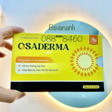 Osaderma Viên Uống Chống Nắng, Chống Oxy Hóa, Làm Đẹp Da, Ngăn UV – Giá 360.999đ 2 Osaderma Viên Uống Chống Nắng, Chống Oxy Hóa, Làm Đẹp Da, Ngăn UV – Giá 360.999đ 2