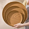 OUKEAI Khay Nhựa Tròn Chống Trượt – Đựng Ly, Bánh, Trà, An Toàn, Giá 28.000₫, Free Ship