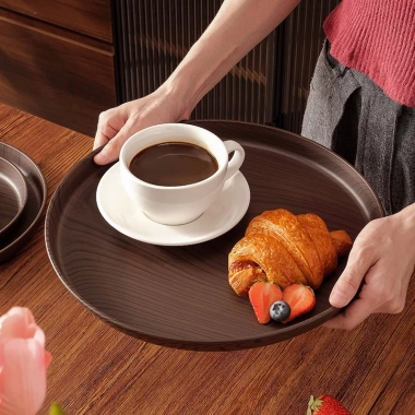 OUKEAI Khay Nhựa Tròn Chống Trượt – Đựng Ly, Bánh, Trà, An Toàn, Giá 28.000₫, Free Ship 5 OUKEAI Khay Nhựa Tròn Chống Trượt – Đựng Ly, Bánh, Trà, An Toàn, Giá 28.000₫, Free Ship 5