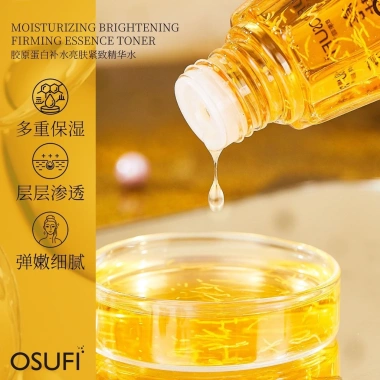 Oushufei Collagen Protein Dưỡng ẩm, Làm sáng & Săn chắc - Nước Toner Lotion Chăm sóc da