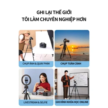 Outop Zomei Q111 Chân Quay 360 cho Điện Thoại 61‑182cm Giá Ưu Đãi 75.000