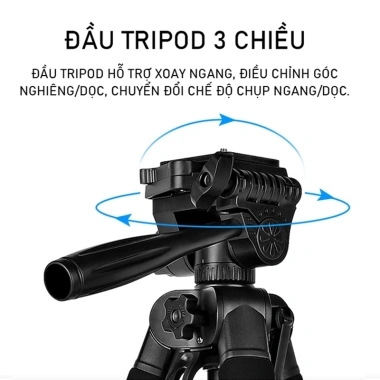 Outop Zomei Q111 Chân Quay 360 cho Điện Thoại 61‑182cm Giá Ưu Đãi 75.000