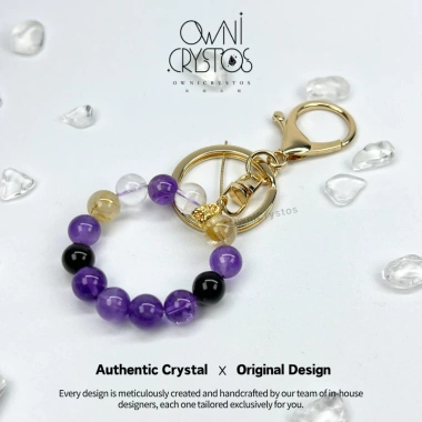 OwniCrystos Career Booster - Thạch anh tím, Obsidian, Vàng Rutilated, Túi pha lê, Móc khóa - 699.999đ 7