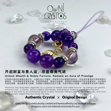 Ownicrystos Dây đeo điện thoại pha lê tự nhiên sang trọng, giảm còn 699.999 VND - Phong cách quý phái 2