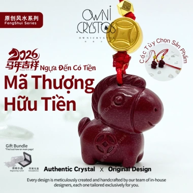 OwniCrystos Móc Treo Điện Thoại và Túi Xách Ngựa Chu Sa Tài Lộc Phong Thủy - Giá Ưu Đãi 649.999 VND OwniCrystos Móc Treo Điện Thoại và Túi Xách Ngựa Chu Sa Tài Lộc Phong Thủy - Giá Ưu Đãi 649.999 VND