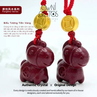 OwniCrystos Móc Treo Điện Thoại và Túi Xách Ngựa Chu Sa Tài Lộc Phong Thủy - Giá Ưu Đãi 649.999 VND 7 OwniCrystos Móc Treo Điện Thoại và Túi Xách Ngựa Chu Sa Tài Lộc Phong Thủy - Giá Ưu Đãi 649.999 VND 7