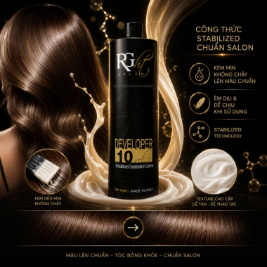 Oxy Trợ Nhuộm RG Right Color Developer 1.000ml: Êm Dịu, Dưỡng Sâu, Made in Italy, Giá chỉ 125.000₫ 8