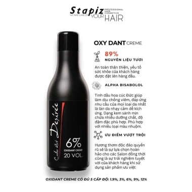 Oxy Trợ Nhuộm Stapiz 1.000ml – Nhuộm tóc chuẩn, mùi thơm, dịu nhẹ da đầu, giá 198k 4