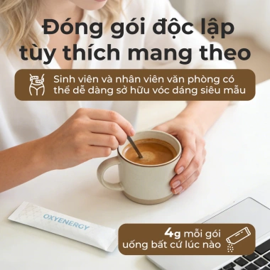 OXYENERGY Bột Cacao Polyphenol 4g*10 gói - Tăng trao đổi chất, Nguyên chất, 279.000₫ 4