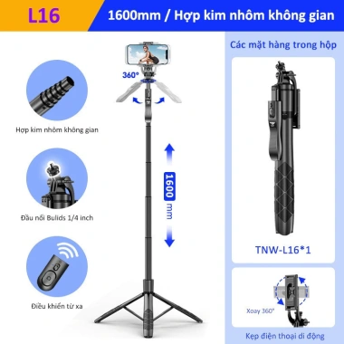 P325 Photography Stick - Giá 150.000₫, chân 4 chân nhôm, dài 2m, chụp ảnh điện thoại