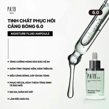PA19 Moisture Fluid Ampoule 50ml – Tinh Chất Phục Hồi Da Dưỡng ẩm, Giá Tết 1,190,000₫