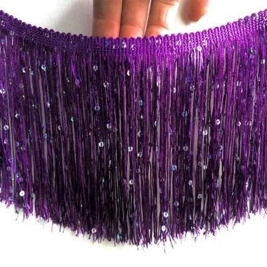 Paillette 1 Yard Tua Rua - Viền Rộng Ren, Đầm Latin Trang Trí YM 64,800 VND 5