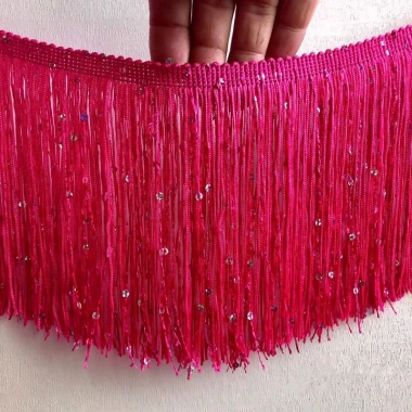 Paillette 1 Yard Tua Rua - Viền Rộng Ren, Đầm Latin Trang Trí YM 64,800 VND 6
