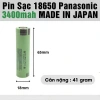 Panasonic 18.650 3.400mAh 3.6V Pin sạc Li-ion chính hãng, Nhật Bản, Giá 160.000₫ 4