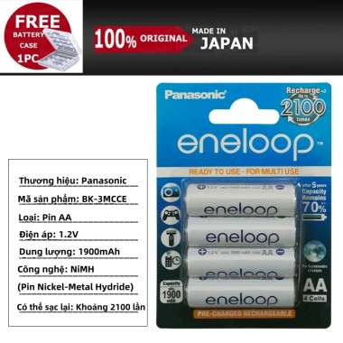 Panasonic Eneloop Pro Japan AA/AAA 1.2V 2.500/1.900/900/800mAh Chính Hãng 282.820₫ 10 Panasonic Eneloop Pro Japan AA/AAA 1.2V 2.500/1.900/900/800mAh Chính Hãng 282.820₫ 10