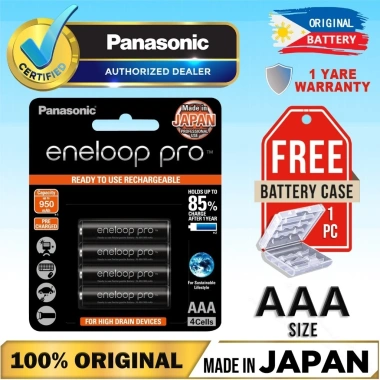 Panasonic Eneloop Pro MADE IN JAPAN Pin sạc AA 2.550mAh/AAA 900mAh + Bộ sạc BQ-CC51 - 145.000₫ 9 Panasonic Eneloop Pro MADE IN JAPAN Pin sạc AA 2.550mAh/AAA 900mAh + Bộ sạc BQ-CC51 - 145.000₫ 9