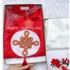 Patch thêu đồng tâm hình tròn gắn áo dài ủi nhiệt, bền đẹp, giảm giá 15.000 VND