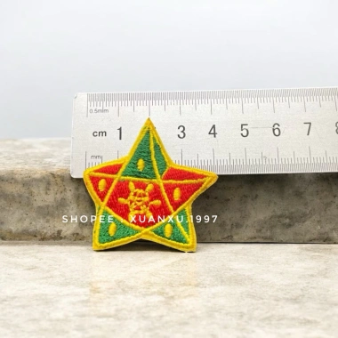 Patch vải thêu ngôi sao Trung Thu gắn áo và kẹp tóc siêu đẹp - Giá chỉ 7.000₫