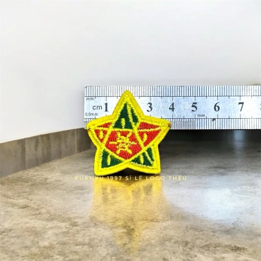 Patch vải thêu ngôi sao Trung Thu - Gắn kẹp tóc áo, siêu đẹp, giá sỉ 140.000₫