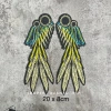 Patch vải ủi nhiệt đôi cánh thêu đính to đẹp - Miếng vá áo, sticker, logo thêu 19k 2